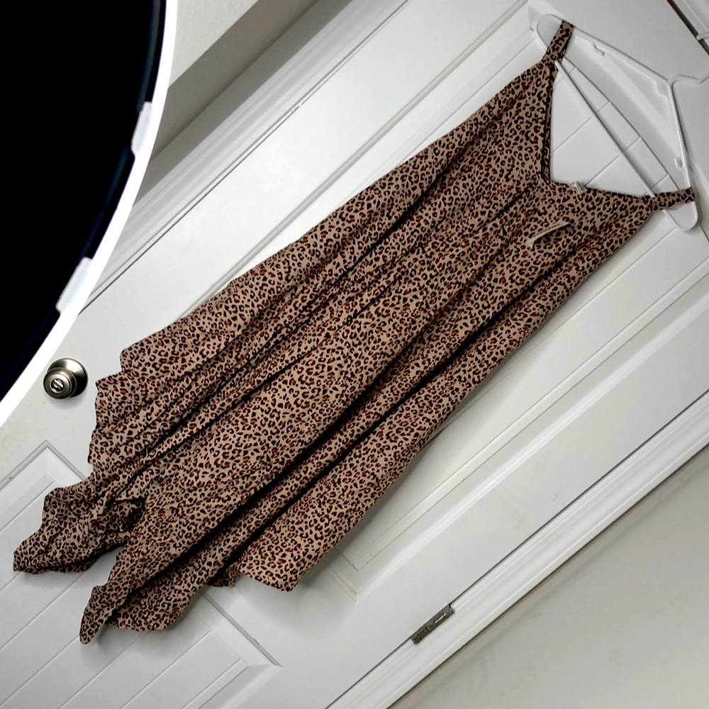 A women’s Cheetah print romper